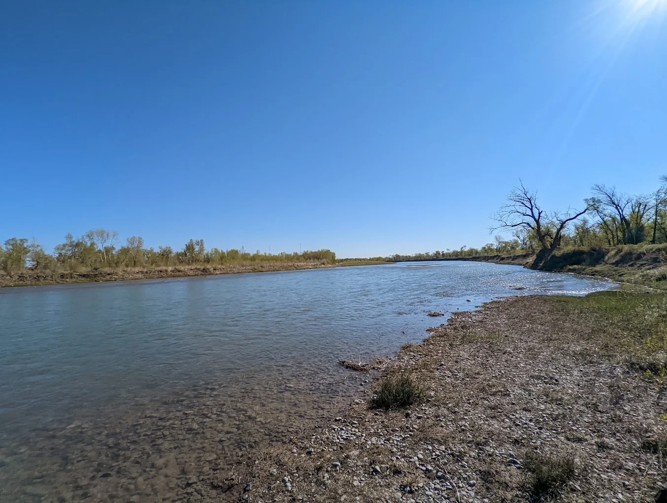 Fishing on the Oldman River in Alberta